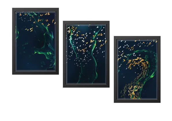 Black__Abstract_Hd_Print_Painting_Set_Of_3_With_Frame_|_For_Home,_Living_Room_Gallery_&_Office,_Black_Frame,_Size_-_13.50_X_19.50_Inch,_Sf509