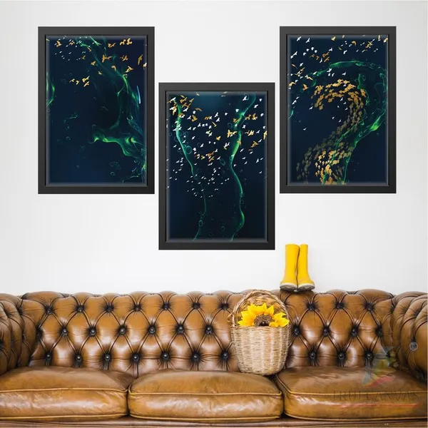 Black__Abstract_Hd_Print_Painting_Set_Of_3_With_Frame_|_For_Home,_Living_Room_Gallery_&_Office,_Black_Frame,_Size_-_13.50_X_19.50_Inch,_Sf509