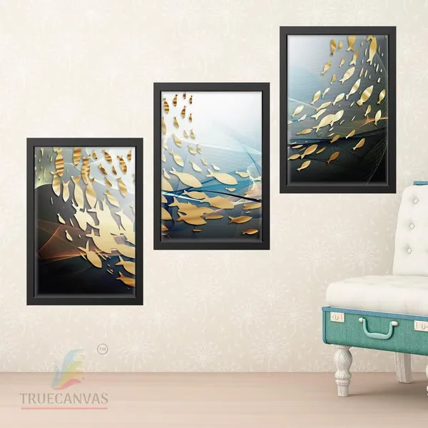 Black__Abstract_Hd_Print_Painting_Set_Of_3_With_Frame_|_For_Home,_Living_Room_Gallery_&_Office,_Black_Frame,_Size_-_13.50_X_19.50_Inch,_Sf510