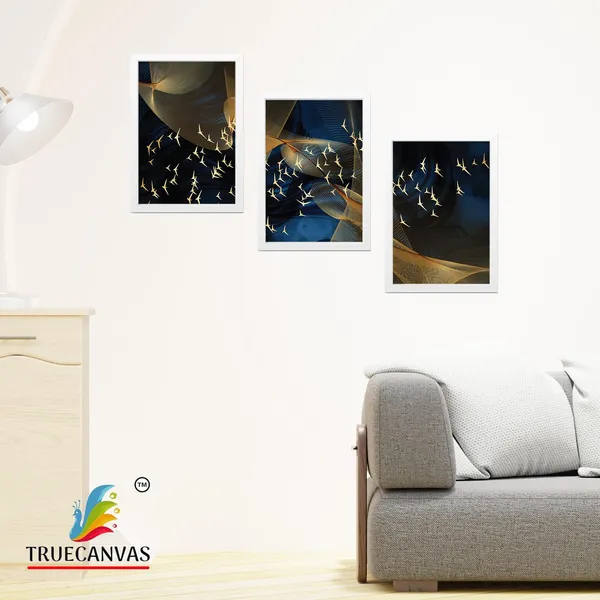 White__Abstract_Hd_Print_Painting_Set_Of_3_With_Frame_|_For_Home,_Living_Room_Gallery_&_Office,_White,_Size_-_13.50_X_19.50_Inch,_Sf003