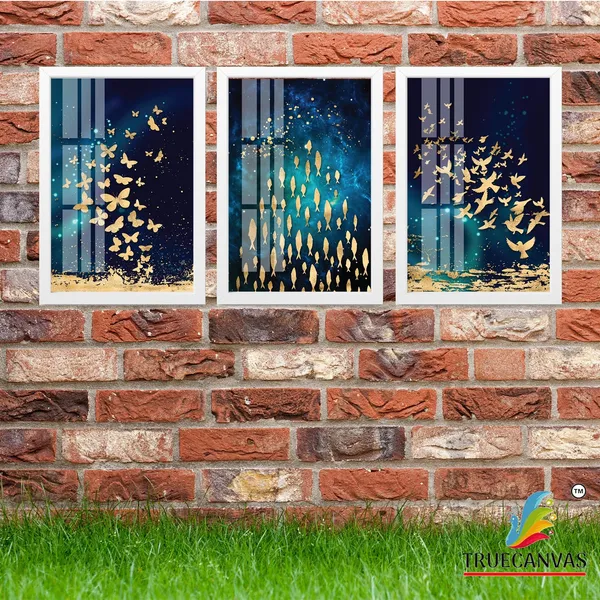 White__Abstract_Hd_Print_Painting_Set_Of_3_With_Frame_|_For_Home,_Living_Room_Gallery_&_Office,_White,_Size_-_13.50_X_19.50_Inch,_Sf005