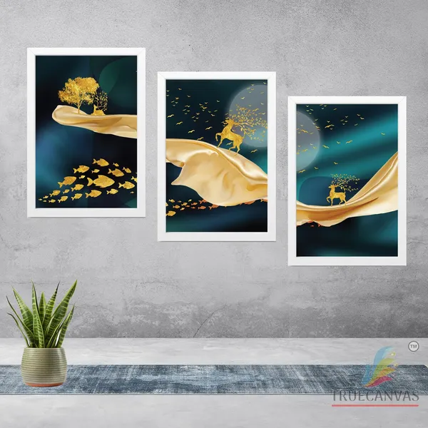White__Abstract_Hd_Print_Painting_Set_Of_3_With_Frame_|_For_Home,_Living_Room_Gallery_&_Office,_White,_Size_-_13.50_X_19.50_Inch,_Sf008