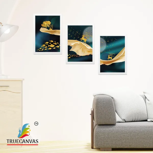 White__Abstract_Hd_Print_Painting_Set_Of_3_With_Frame_|_For_Home,_Living_Room_Gallery_&_Office,_White,_Size_-_13.50_X_19.50_Inch,_Sf008