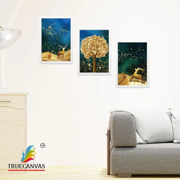 White__Abstract_Hd_Print_Painting_Set_Of_3_With_Frame_|_For_Home,_Living_Room_Gallery_&_Office,_White,_Size_-_13.50_X_19.50_Inch,_Sf010