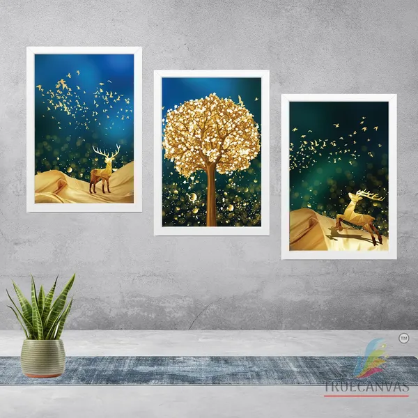 White__Abstract_Hd_Print_Painting_Set_Of_3_With_Frame_|_For_Home,_Living_Room_Gallery_&_Office,_White,_Size_-_13.50_X_19.50_Inch,_Sf010