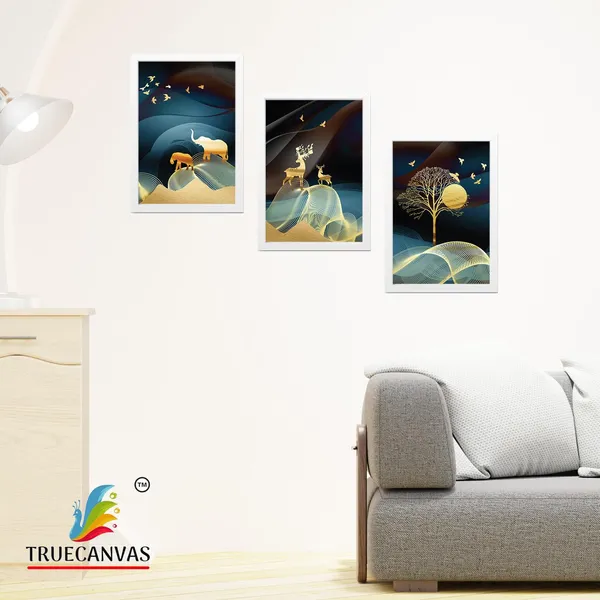 White__Abstract_Hd_Print_Painting_Set_Of_3_With_Frame_|_For_Home,_Living_Room_Gallery_&_Office,_White,_Size_-_13.50_X_19.50_Inch,_Sf011