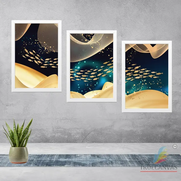 White__Abstract_Hd_Print_Painting_Set_Of_3_With_Frame_|_For_Home,_Living_Room_Gallery_&_Office,_White,_Size_-_13.50_X_19.50_Inch,_Sf012