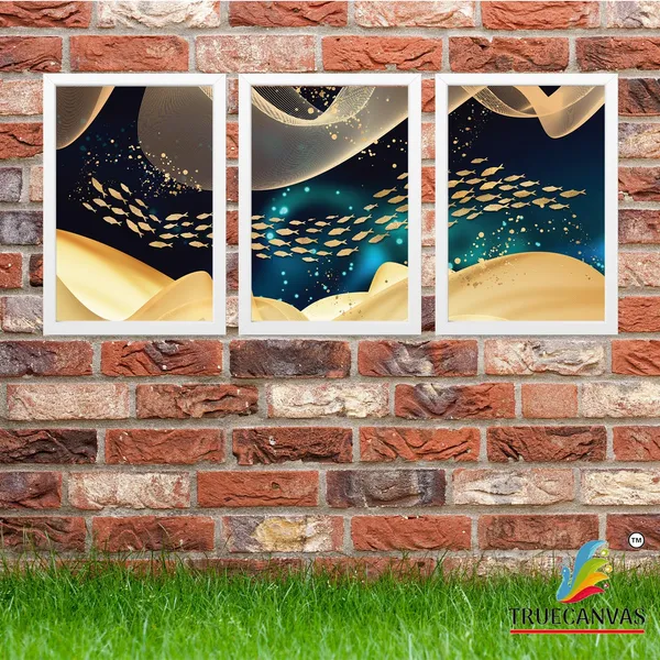 White__Abstract_Hd_Print_Painting_Set_Of_3_With_Frame_|_For_Home,_Living_Room_Gallery_&_Office,_White,_Size_-_13.50_X_19.50_Inch,_Sf012