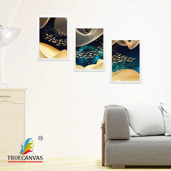 White__Abstract_Hd_Print_Painting_Set_Of_3_With_Frame_|_For_Home,_Living_Room_Gallery_&_Office,_White,_Size_-_13.50_X_19.50_Inch,_Sf012