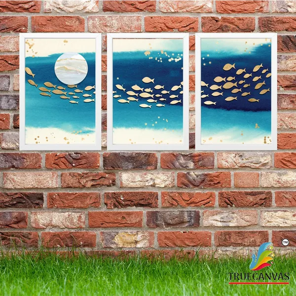 White__Abstract_Hd_Print_Painting_Set_Of_3_With_Frame_|_For_Home,_Living_Room_Gallery_&_Office,_White,_Size_-_13.50_X_19.50_Inch,_Sf015