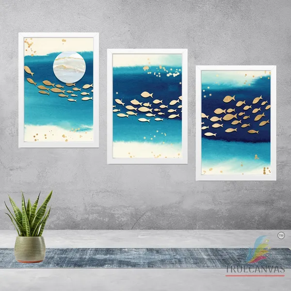 White__Abstract_Hd_Print_Painting_Set_Of_3_With_Frame_|_For_Home,_Living_Room_Gallery_&_Office,_White,_Size_-_13.50_X_19.50_Inch,_Sf015