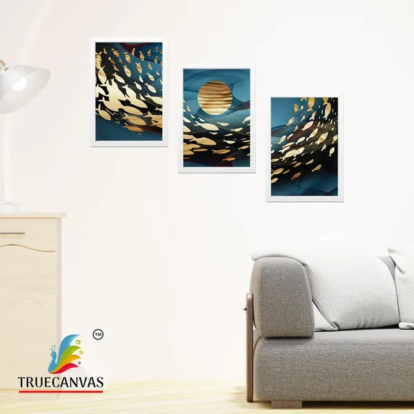 White__Abstract_Hd_Print_Painting_Set_Of_3_With_Frame_|_For_Home,_Living_Room_Gallery_&_Office,_White,_Size_-_13.50_X_19.50_Inch,_Sf018