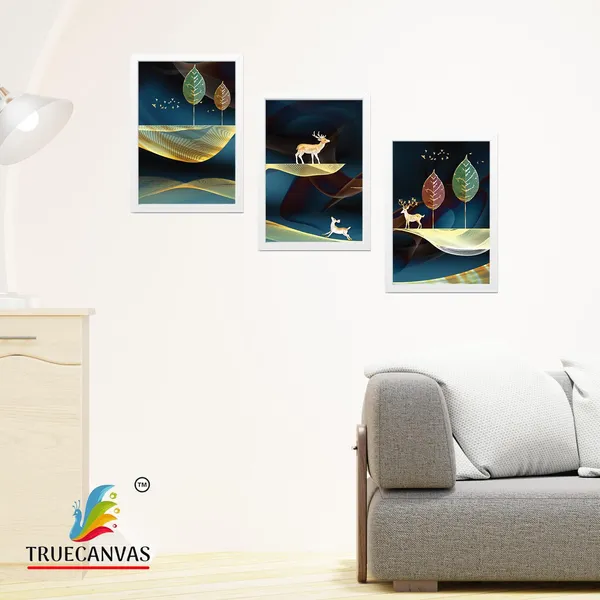 White__Abstract_Hd_Print_Painting_Set_Of_3_With_Frame_|_For_Home,_Living_Room_Gallery_&_Office,_White,_Size_-_13.50_X_19.50_Inch,_Sf020