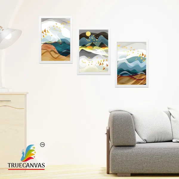 White__Abstract_Hd_Print_Painting_Set_Of_3_With_Frame_|_For_Home,_Living_Room_Gallery_&_Office,_White,_Size_-_13.50_X_19.50_Inch,_Sf021