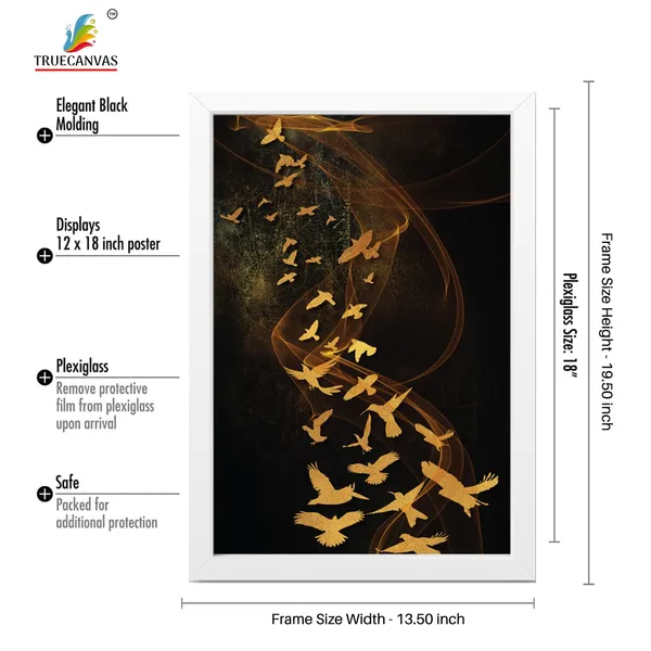 White__Abstract_Hd_Print_Painting_Set_Of_3_With_Frame_|_For_Home,_Living_Room_Gallery_&_Office,_White,_Size_-_13.50_X_19.50_Inch,_Sf022