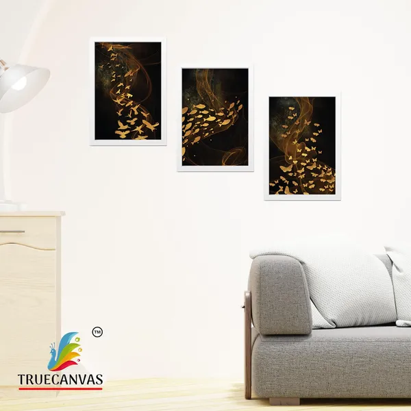 White__Abstract_Hd_Print_Painting_Set_Of_3_With_Frame_|_For_Home,_Living_Room_Gallery_&_Office,_White,_Size_-_13.50_X_19.50_Inch,_Sf022