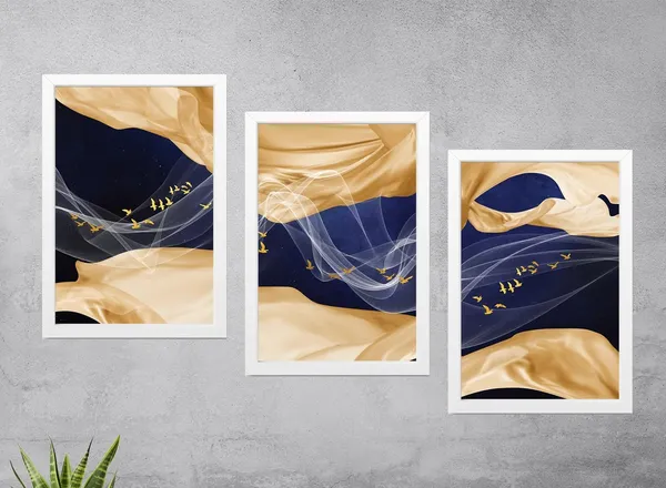 White__Abstract_Hd_Print_Painting_Set_Of_3_With_Frame_|_For_Home,_Living_Room_Gallery_&_Office,_White,_Size_-_13.50_X_19.50_Inch,_Sf023