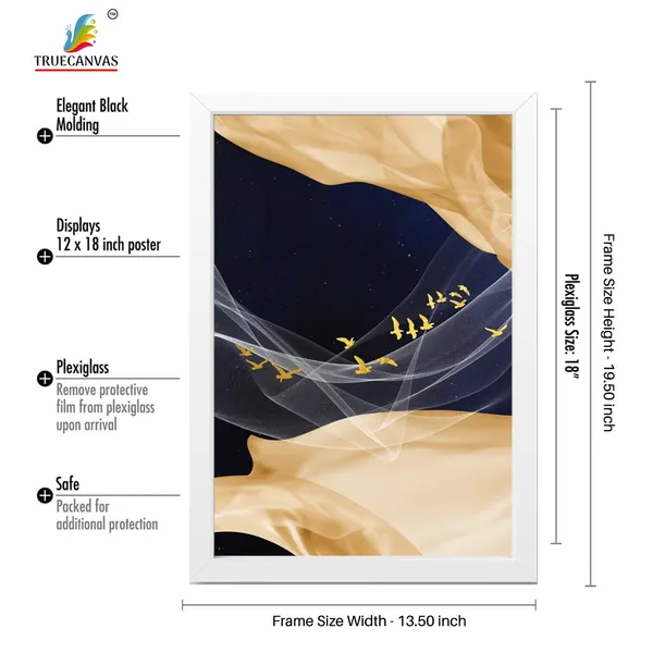 White__Abstract_Hd_Print_Painting_Set_Of_3_With_Frame_|_For_Home,_Living_Room_Gallery_&_Office,_White,_Size_-_13.50_X_19.50_Inch,_Sf023