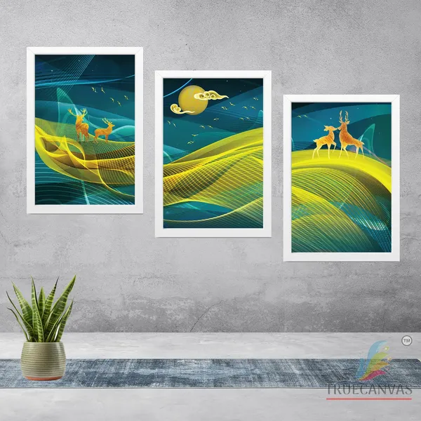 White__Abstract_Hd_Print_Painting_Set_Of_3_With_Frame_|_For_Home,_Living_Room_Gallery_&_Office,_White,_Size_-_13.50_X_19.50_Inch,_Sf025
