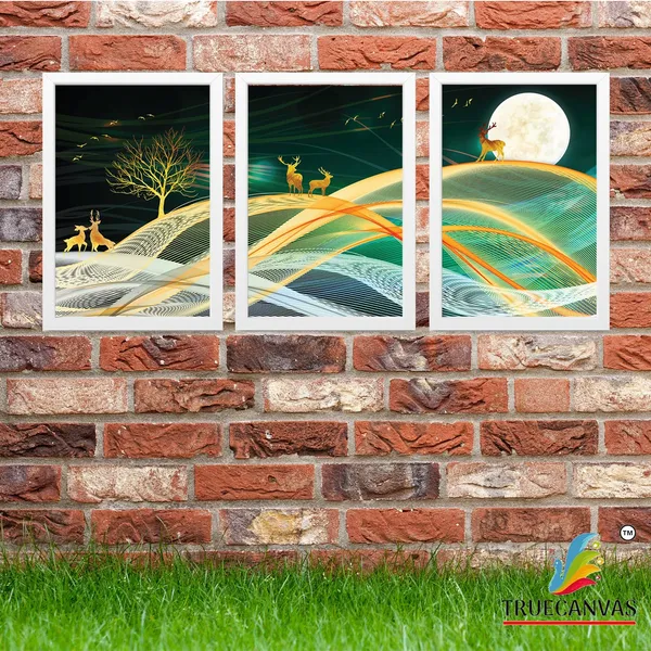 White__Abstract_Hd_Print_Painting_Set_Of_3_With_Frame_|_For_Home,_Living_Room_Gallery_&_Office,_White,_Size_-_13.50_X_19.50_Inch,_Sf026