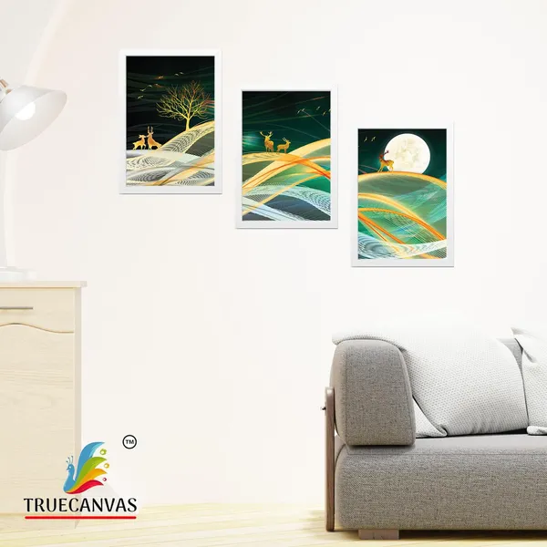 White__Abstract_Hd_Print_Painting_Set_Of_3_With_Frame_|_For_Home,_Living_Room_Gallery_&_Office,_White,_Size_-_13.50_X_19.50_Inch,_Sf026