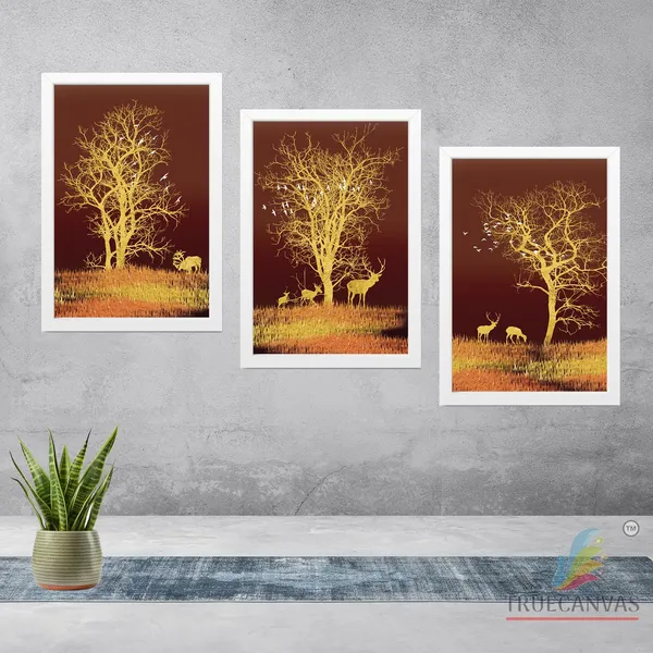 White__Abstract_Hd_Print_Painting_Set_Of_3_With_Frame_|_For_Home,_Living_Room_Gallery_&_Office,_White,_Size_-_13.50_X_19.50_Inch,_Sf038