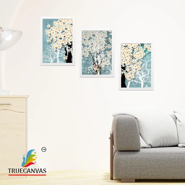 White__Abstract_Hd_Print_Painting_Set_Of_3_With_Frame_|_For_Home,_Living_Room_Gallery_&_Office,_White,_Size_-_13.50_X_19.50_Inch,_Sf041