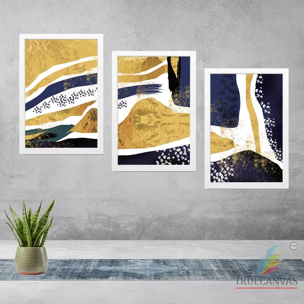 White__Abstract_Hd_Print_Painting_Set_Of_3_With_Frame_|_For_Home,_Living_Room_Gallery_&_Office,_White,_Size_-_13.50_X_19.50_Inch,_Sf044