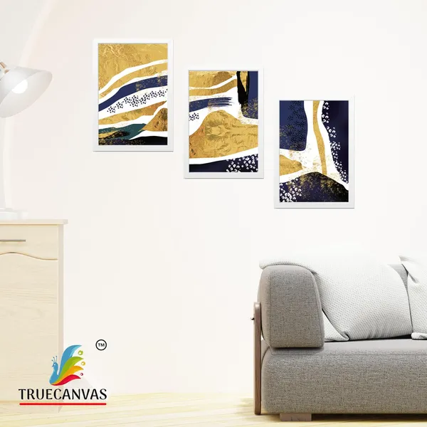 White__Abstract_Hd_Print_Painting_Set_Of_3_With_Frame_|_For_Home,_Living_Room_Gallery_&_Office,_White,_Size_-_13.50_X_19.50_Inch,_Sf044