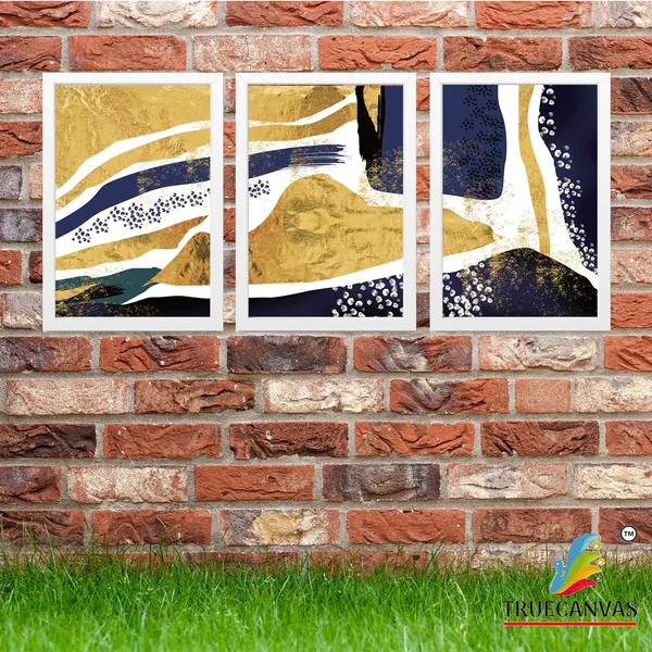 White__Abstract_Hd_Print_Painting_Set_Of_3_With_Frame_|_For_Home,_Living_Room_Gallery_&_Office,_White,_Size_-_13.50_X_19.50_Inch,_Sf044