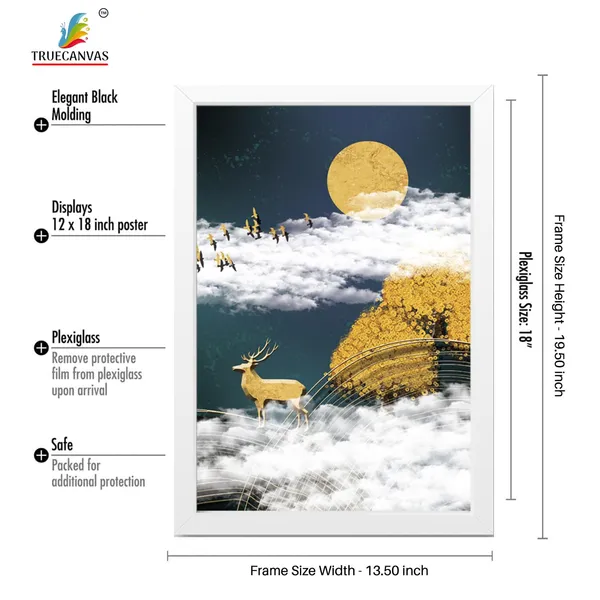 White__Abstract_Hd_Print_Painting_Set_Of_3_With_Frame_|_For_Home,_Living_Room_Gallery_&_Office,_White,_Size_-_13.50_X_19.50_Inch,_Sf045