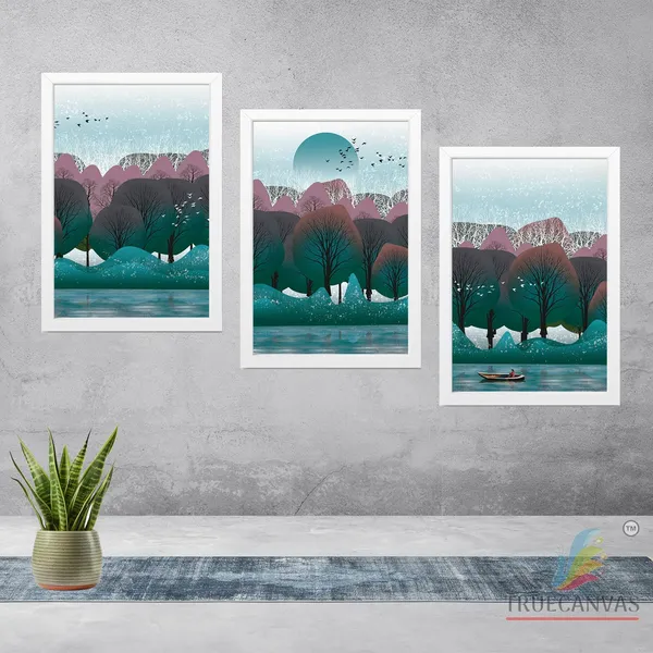 White__Abstract_Hd_Print_Painting_Set_Of_3_With_Frame_|_For_Home,_Living_Room_Gallery_&_Office,_White,_Size_-_13.50_X_19.50_Inch,_Sf046