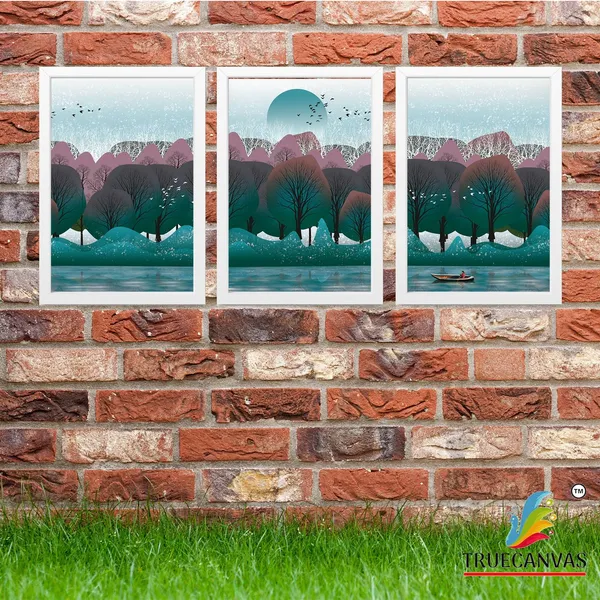 White__Abstract_Hd_Print_Painting_Set_Of_3_With_Frame_|_For_Home,_Living_Room_Gallery_&_Office,_White,_Size_-_13.50_X_19.50_Inch,_Sf046
