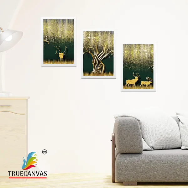 White__Abstract_Hd_Print_Painting_Set_Of_3_With_Frame_|_For_Home,_Living_Room_Gallery_&_Office,_White,_Size_-_13.50_X_19.50_Inch,_Sf047