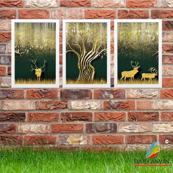 White__Abstract_Hd_Print_Painting_Set_Of_3_With_Frame_|_For_Home,_Living_Room_Gallery_&_Office,_White,_Size_-_13.50_X_19.50_Inch,_Sf047