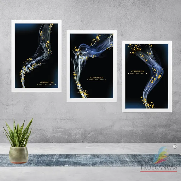 White__Abstract_Hd_Print_Painting_Set_Of_3_With_Frame_|_For_Home,_Living_Room_Gallery_&_Office,_White,_Size_-_13.50_X_19.50_Inch,_Sf049