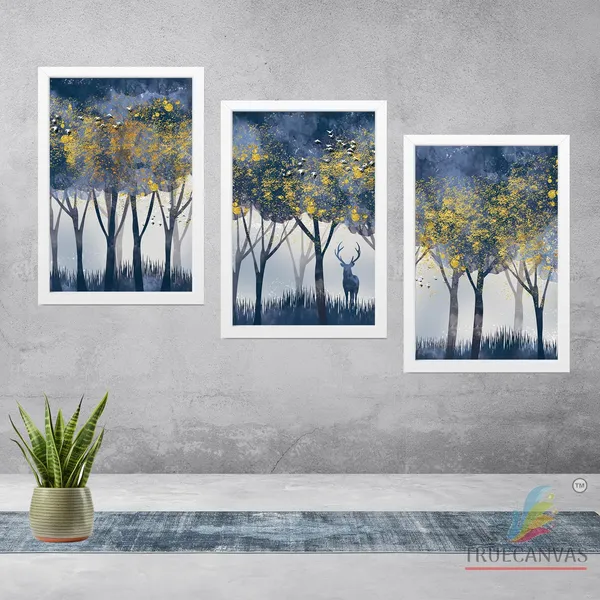 White__Abstract_Hd_Print_Painting_Set_Of_3_With_Frame_|_For_Home,_Living_Room_Gallery_&_Office,_White,_Size_-_13.50_X_19.50_Inch,_Sf054