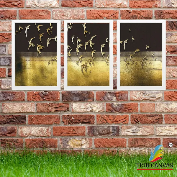White__Abstract_Hd_Print_Painting_Set_Of_3_With_Frame_|_For_Home,_Living_Room_Gallery_&_Office,_White,_Size_-_13.50_X_19.50_Inch,_Sf056