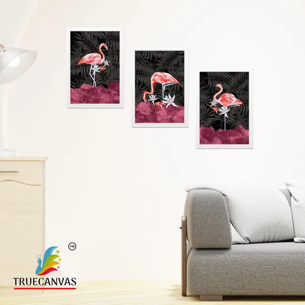 White__Abstract_Hd_Print_Painting_Set_Of_3_With_Frame_|_For_Home,_Living_Room_Gallery_&_Office,_White,_Size_-_13.50_X_19.50_Inch,_Sf064
