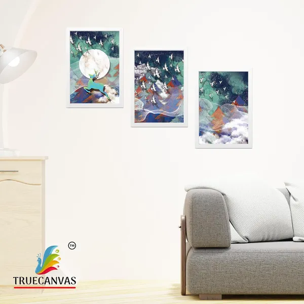 White__Abstract_Hd_Print_Painting_Set_Of_3_With_Frame_|_For_Home,_Living_Room_Gallery_&_Office,_White,_Size_-_13.50_X_19.50_Inch,_Sf065