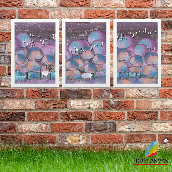 White__Abstract_Hd_Print_Painting_Set_Of_3_With_Frame_|_For_Home,_Living_Room_Gallery_&_Office,_White,_Size_-_13.50_X_19.50_Inch,_Sf066