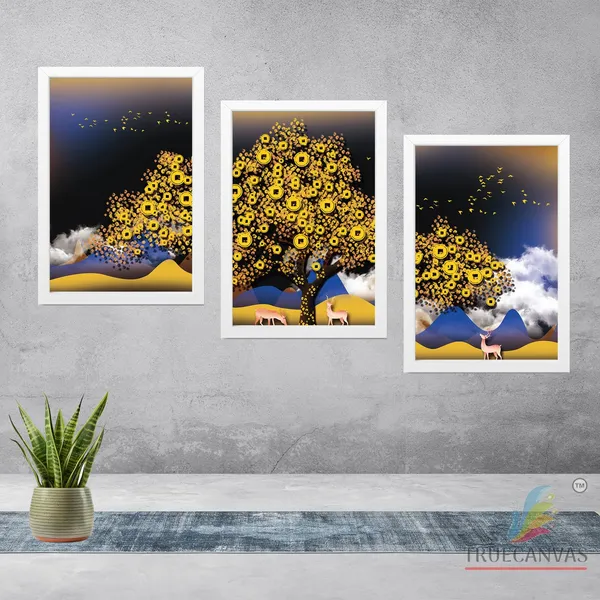 White__Abstract_Hd_Print_Painting_Set_Of_3_With_Frame_|_For_Home,_Living_Room_Gallery_&_Office,_White,_Size_-_13.50_X_19.50_Inch,_Sf070