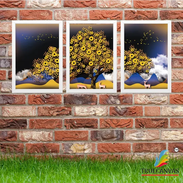 White__Abstract_Hd_Print_Painting_Set_Of_3_With_Frame_|_For_Home,_Living_Room_Gallery_&_Office,_White,_Size_-_13.50_X_19.50_Inch,_Sf070
