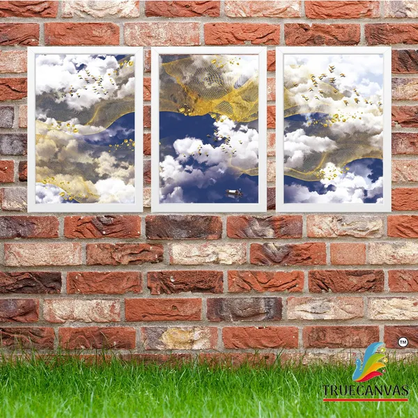 White__Abstract_Hd_Print_Painting_Set_Of_3_With_Frame_|_For_Home,_Living_Room_Gallery_&_Office,_White,_Size_-_13.50_X_19.50_Inch,_Sf071