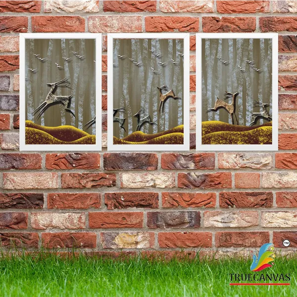 White__Abstract_Hd_Print_Painting_Set_Of_3_With_Frame_|_For_Home,_Living_Room_Gallery_&_Office,_White,_Size_-_13.50_X_19.50_Inch,_Sf072