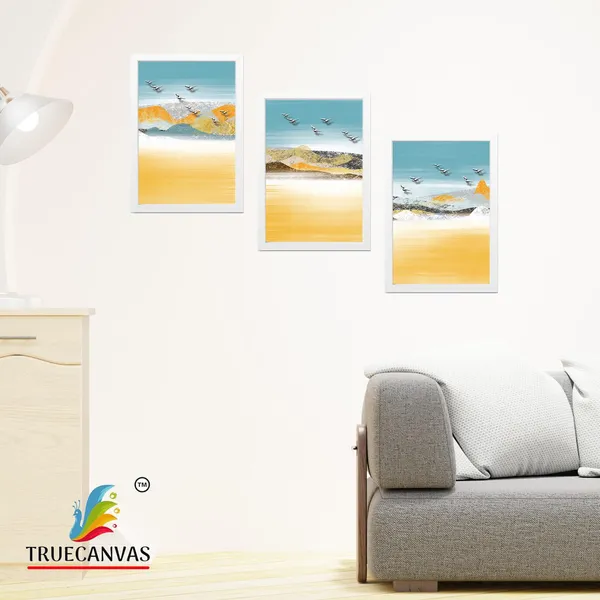 White__Abstract_Hd_Print_Painting_Set_Of_3_With_Frame_|_For_Home,_Living_Room_Gallery_&_Office,_White,_Size_-_13.50_X_19.50_Inch,_Sf073
