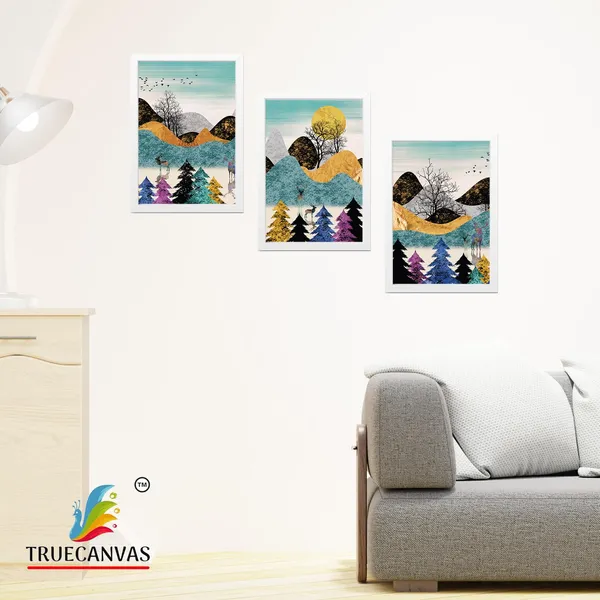 White__Abstract_Hd_Print_Painting_Set_Of_3_With_Frame_|_For_Home,_Living_Room_Gallery_&_Office,_White,_Size_-_13.50_X_19.50_Inch,_Sf076