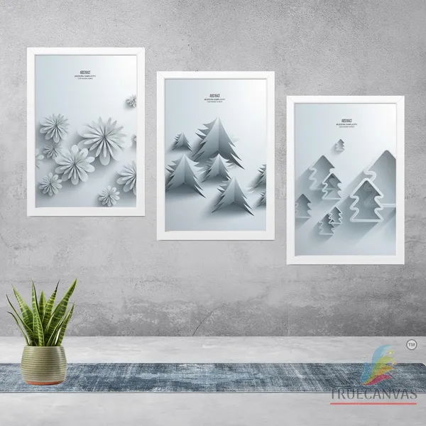 White__Abstract_Hd_Print_Painting_Set_Of_3_With_Frame_|_For_Home,_Living_Room_Gallery_&_Office,_White,_Size_-_13.50_X_19.50_Inch,_Sf078