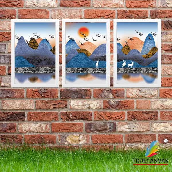 White__Abstract_Hd_Print_Painting_Set_Of_3_With_Frame_|_For_Home,_Living_Room_Gallery_&_Office,_White,_Size_-_13.50_X_19.50_Inch,_Sf079