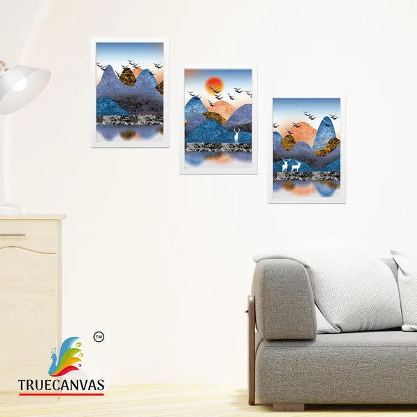 White__Abstract_Hd_Print_Painting_Set_Of_3_With_Frame_|_For_Home,_Living_Room_Gallery_&_Office,_White,_Size_-_13.50_X_19.50_Inch,_Sf079